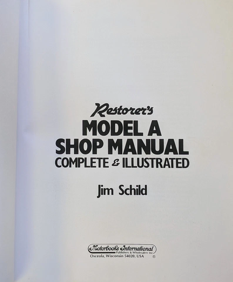 Ford Modelo A 1928 1929 1930 1931 Restauradores Taller Servicio Reparación Manual PB Foto 3 de 4