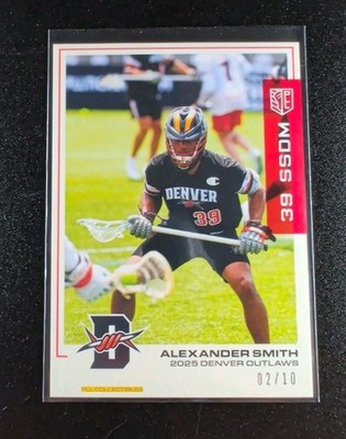 Alexander Smith 2025 Premier Lacrosse League Flagship PLL Red Parallel #02 /10