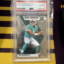2020 Panini Mosaic - Tua Tagovailoa - Rookie Card #262 - Miami Dolphins. rookie card picture