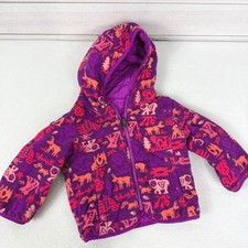 Columbia Toddlers Double Trouble Reversible Puffer Fleece Purple Size 2T