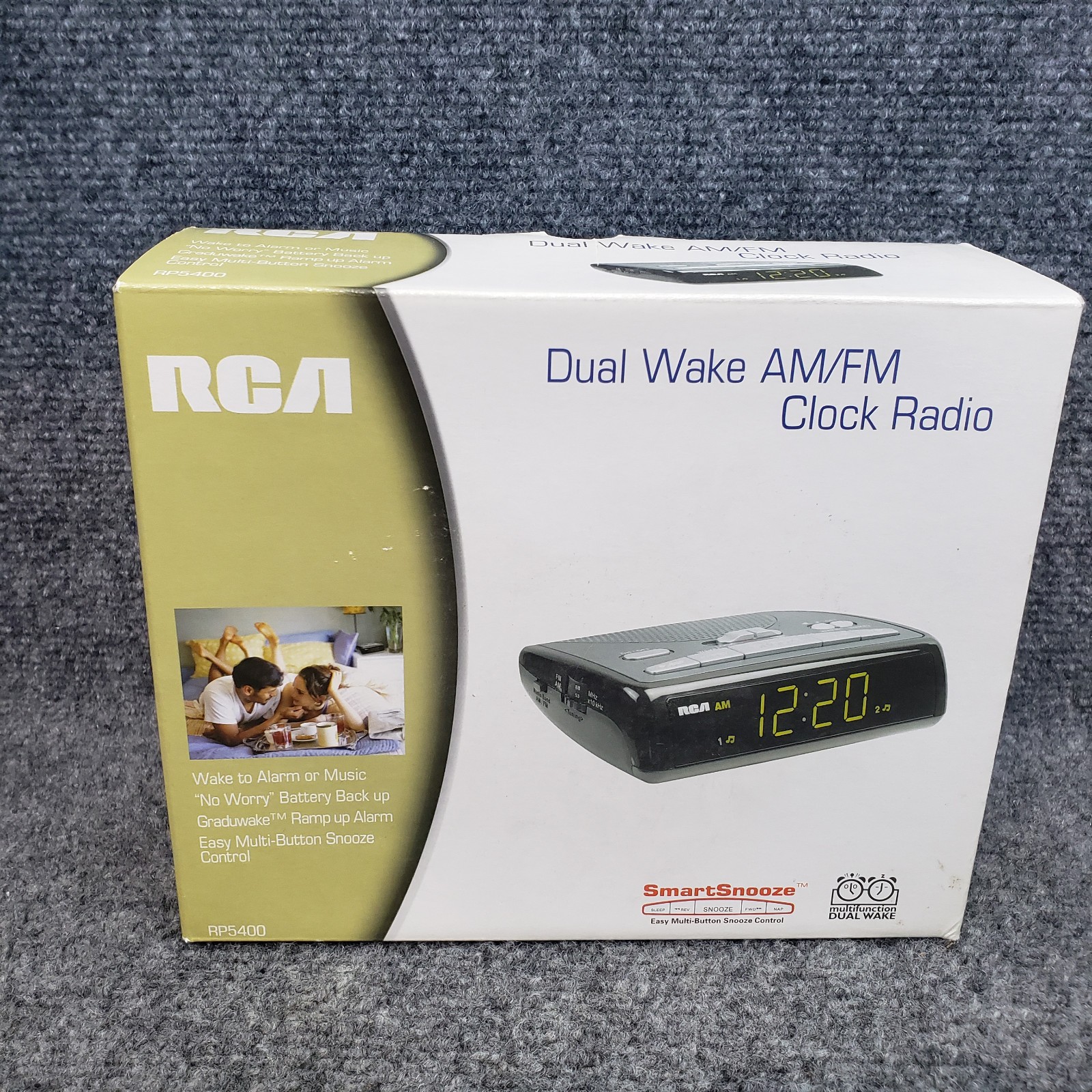 RCA Model RP5400A Multi Function Dual Wake Alarm Clock AM/FM Radio NEW in box