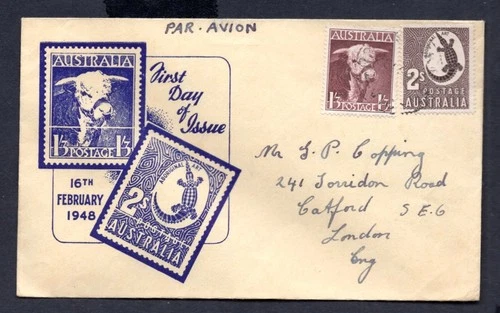 Australia - 1948 KGVI Definitives Illustrated First Day Cover
