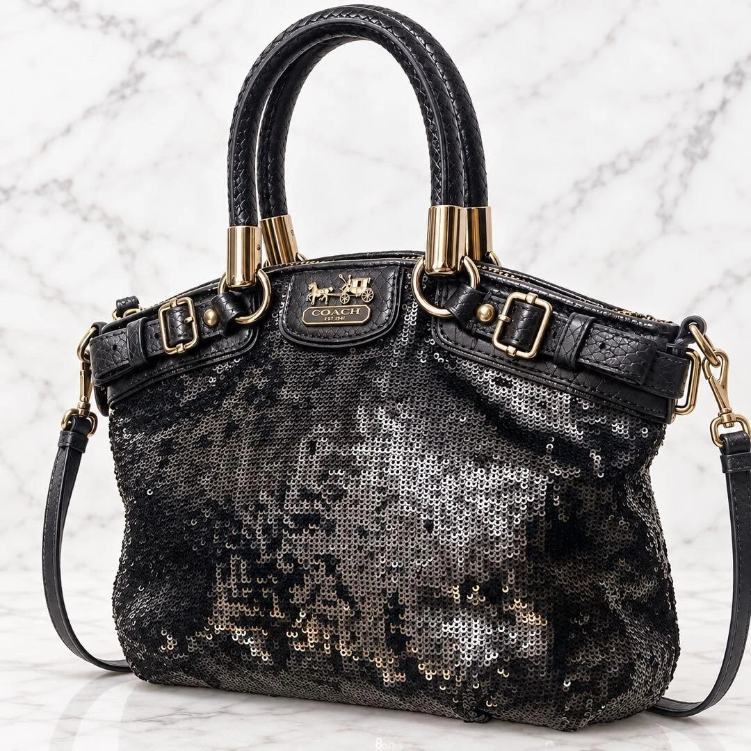 Coach Madison Sequin Satchel/Top Handle Bag Handbags & Bags for