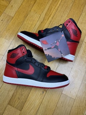 Nike Air Jordan 1 High 85 Black Varsity Red Bred / Banned  EU 36.5 Neu