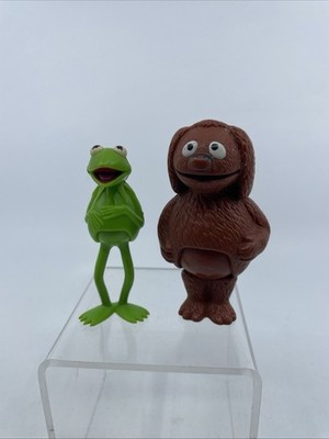 Vintage Muppets Rowlf & Kermit Figures I 1976 1977 Henson Assoc Inc Hong Kong