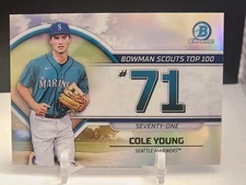 2023 Bowman Cole Young Scouts Top 100 Prospects #BTP-71