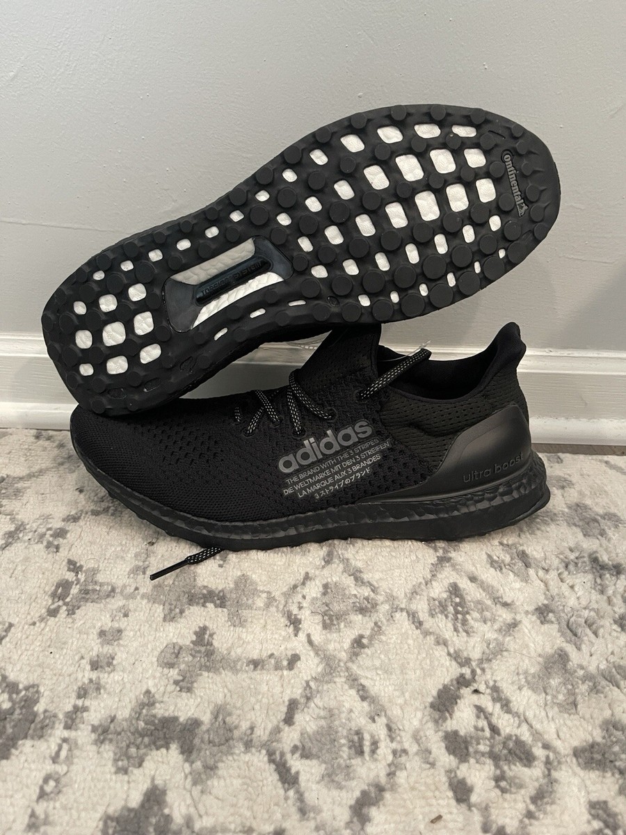 Three Ultra Boost Uncaged All Black Adidas Mens Running Ultra