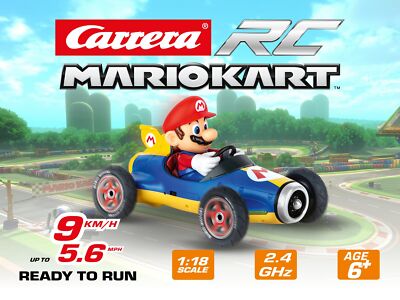 Carrera 181066 RC Official Licensed Kart Mach Mario 1: 18 Scale Ghz