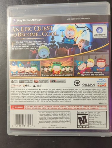 South Park: The Stick of Truth (Sony PlayStation 3, 2014) - Picture 2 of 3