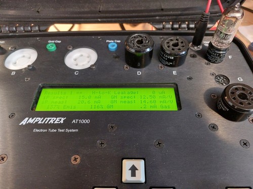 Pair of Amperex 7308 E188CC D-getter 1959 VR0 Holland Vacuum Tubes - 10% matched - Bild 8 von 11