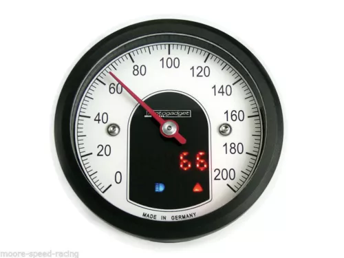 Motogadget 'Motoscope Tiny' digital speedo & gauges. custom / classic / bobber