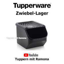 Tupperware, A168 Zwiebel-Lager, neu/OVP, Zwiebelkiste, schwarz