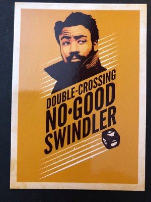 2018 Solo Star Wars Story #SS-8 Double-Crossing No-Good Swindler Smooth Sayings
