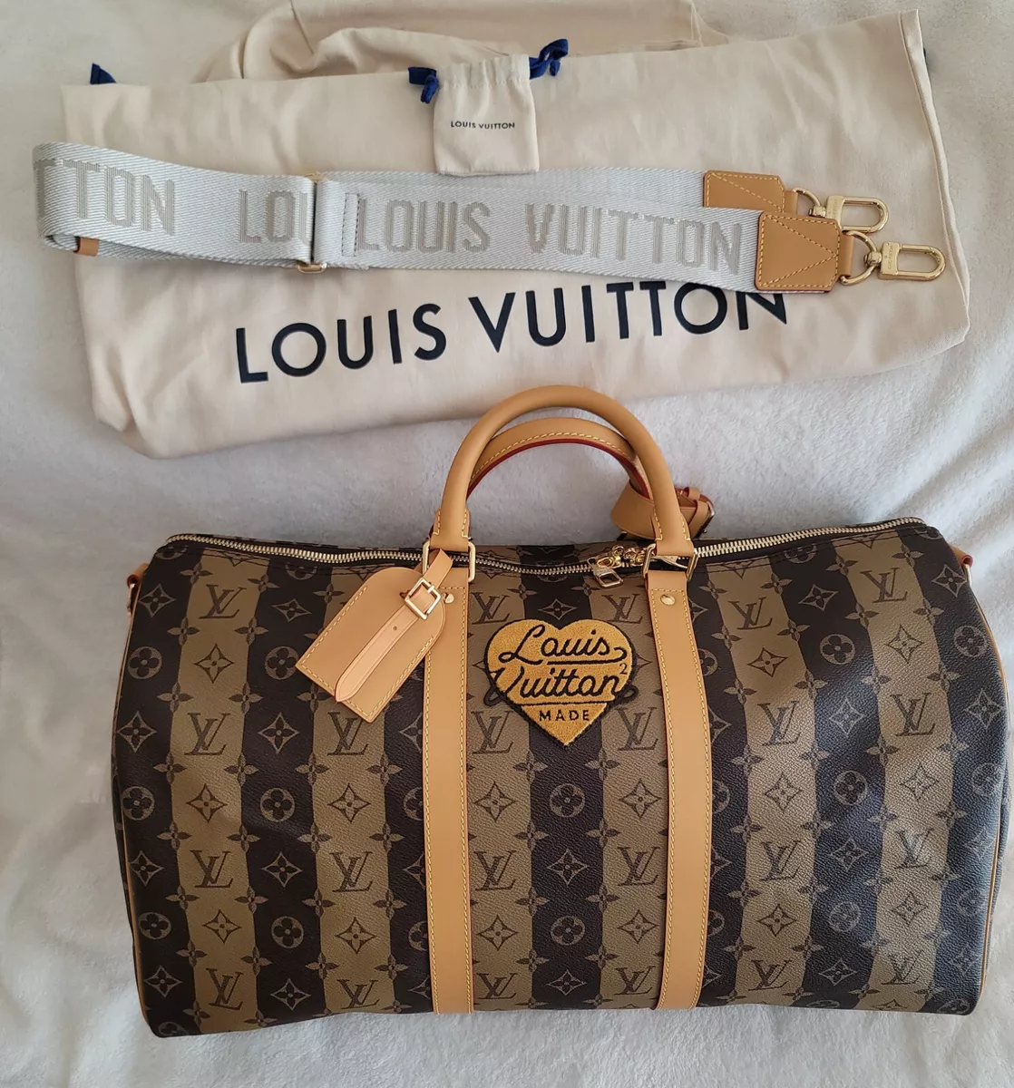 Louis Vuitton by Virgil Abloh & Nigo Keepall 50 Travel Bag