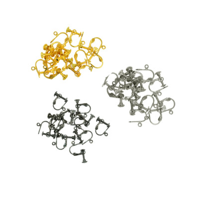 12 Stck. Verstellbare Schraube Ohrring Clips Haken Schmuckherstellung Handwerk Zum Selbermachen Ohr Draht