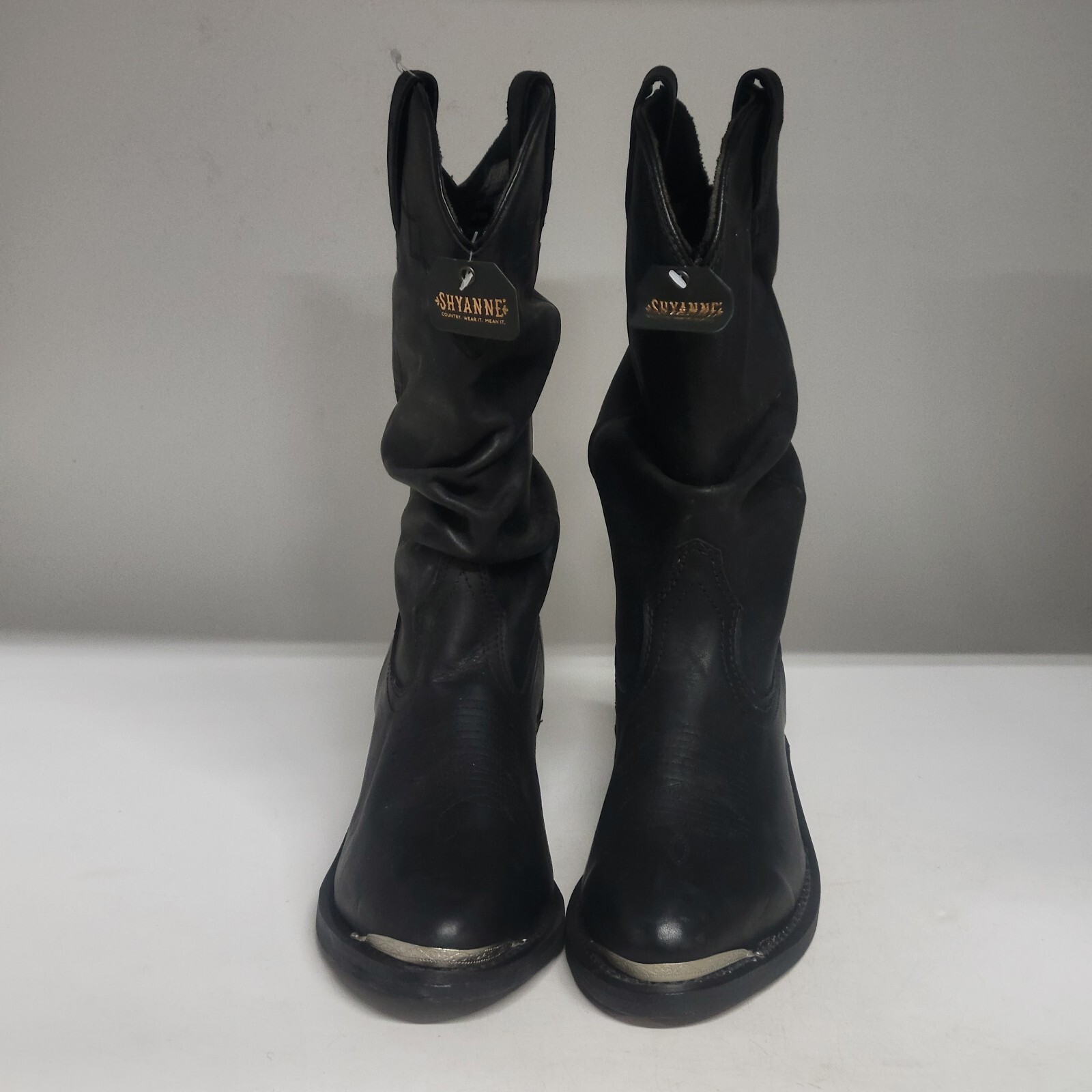 Shyanne Patsy Slouch Western Boot Black Womens Si… - image 4