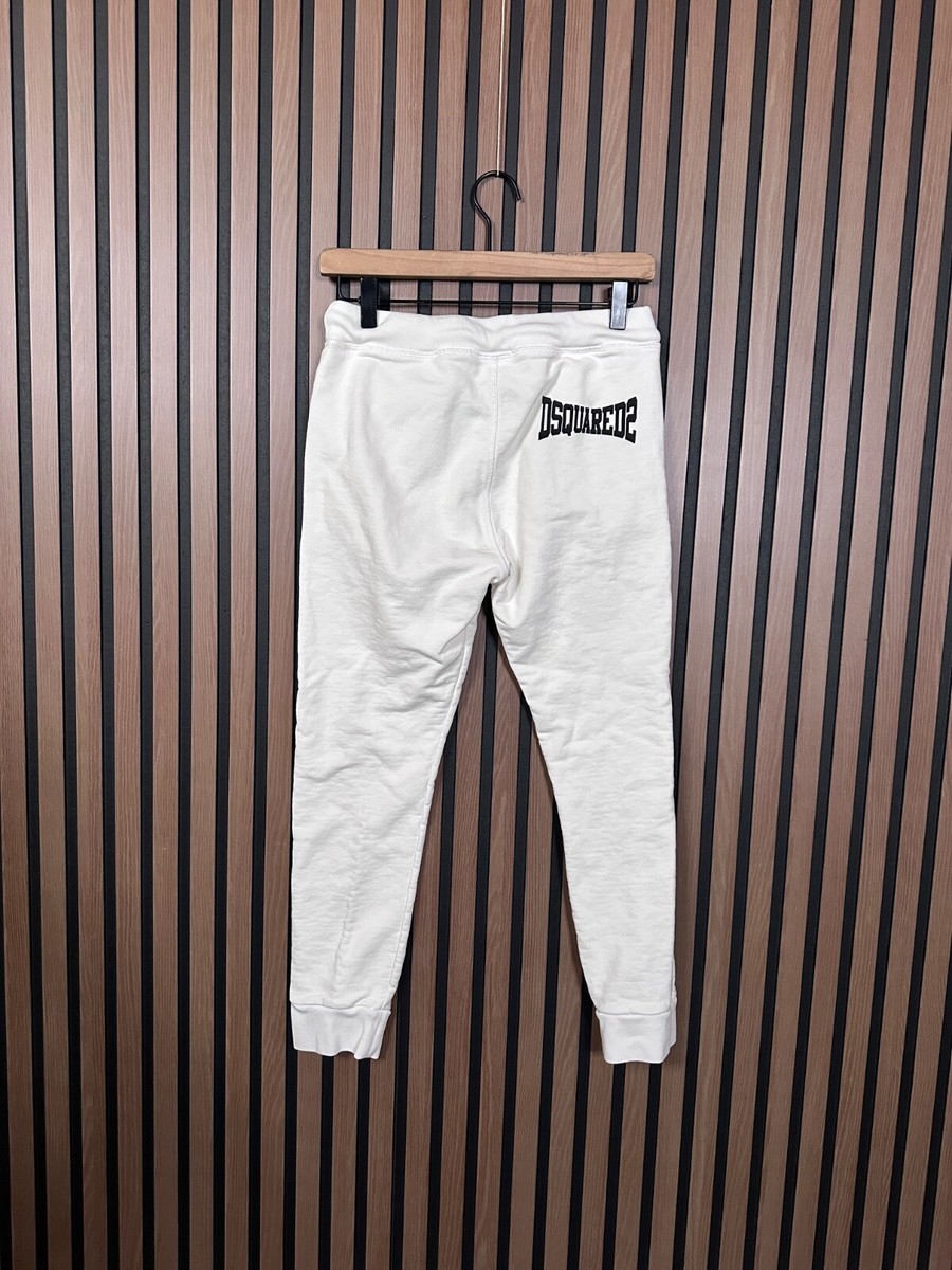 order　FABRIC ② DSQAURED2 Pants 12Y Kids White Fleece Pull On French Terry
