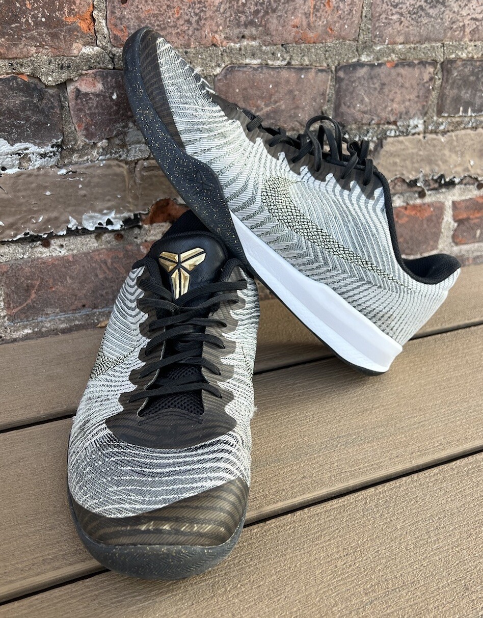 Nike Kobe Mentality 2 Gray Basketball Shoes Mens Size 12 Mamba 818952-005