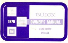 1976 Buick Century Regal Owners Manual