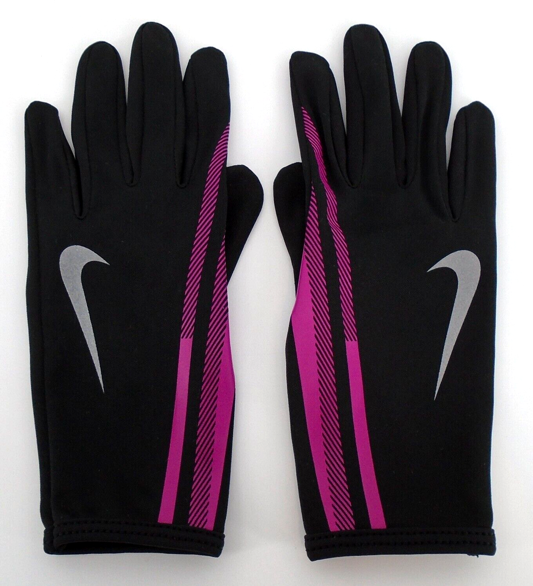 Nike Lightweight Gloves Women's XS Swift Running DRI-Fit Black