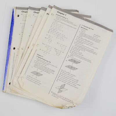 McDougal Littell Geometry Worked Out Solution Key - 2007 - Acceptable