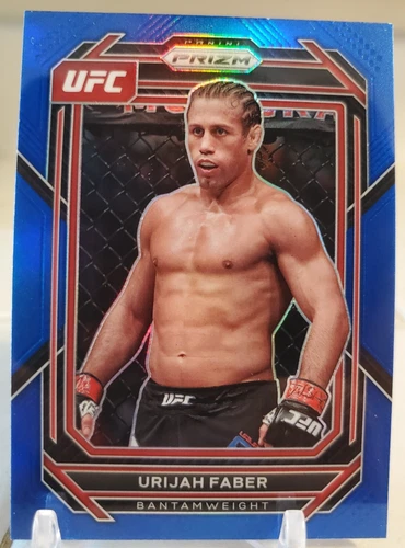 2023 Panini Prizm UFC URIJAH FABER Blue Prizm #/175 Refractor Card #146 wec SP