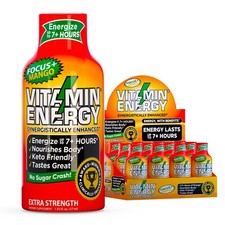  12 Pack Vitamin Energy  Focus Mango Energy Shots, Clinically Proven