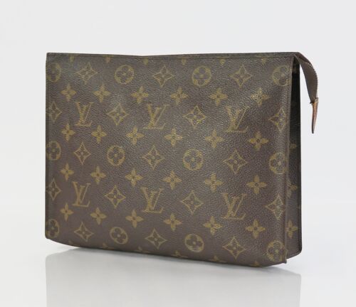 Authentic LOUIS VUITTON Poche Toilette 26 Monogram Cosmetics Pouch #60245C