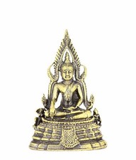 Budda Phitsanoluk na cokole piękna mosiężna figurka wysokość 6 cm XI-B-09