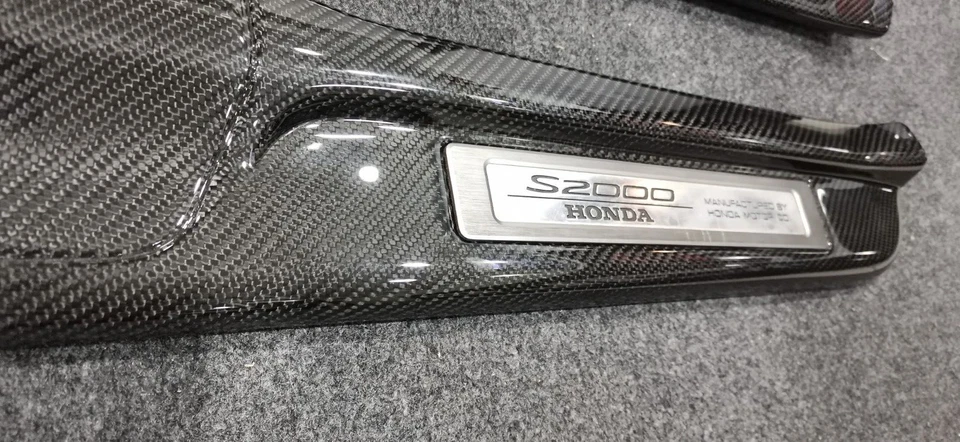 Ajuste para Honda S2000 Carbono Puerta Alféizar Borde AP1 AP2 Entrada Patada Rasguño Placa Foto 3 de 4