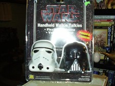 1994 STAR WARS HANDHELD WALKIE-TALKIES DARTH VADER  STORMTROOPER , SEALED