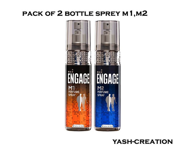 New Engage M1 & M2 Perfume body Spray for Men, 120 ml x (2 bottle). eBay
