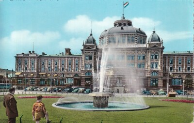 Alte Postkarte - Scheveningen - Kurhaus met Fontein