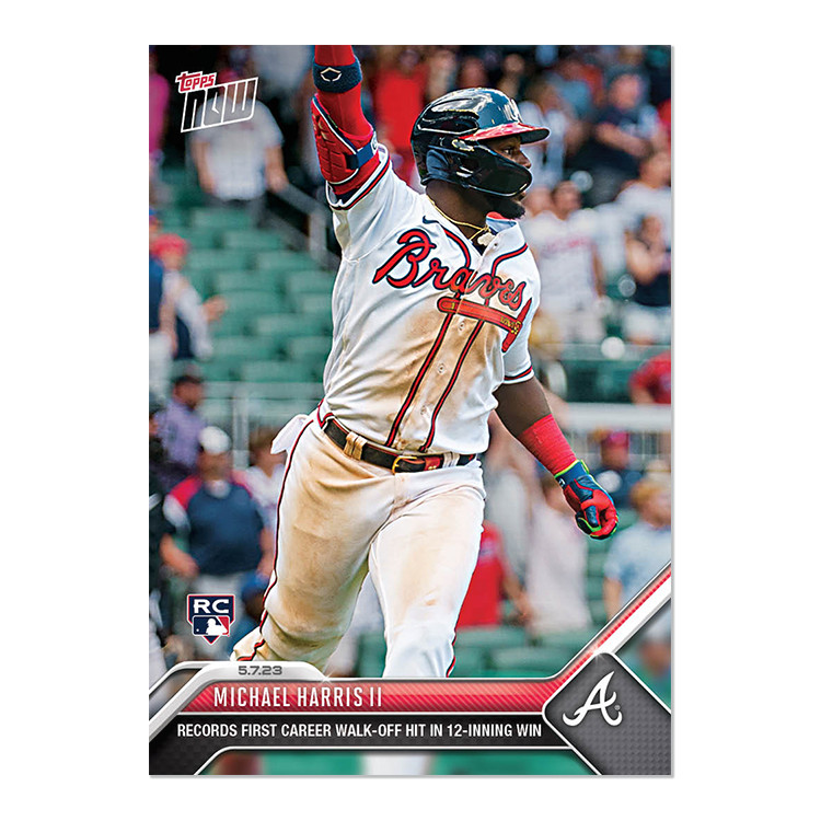 2023 Topps NOW 245 Michael Harris II 1st Career Walk-Off -Free Shipping Always!