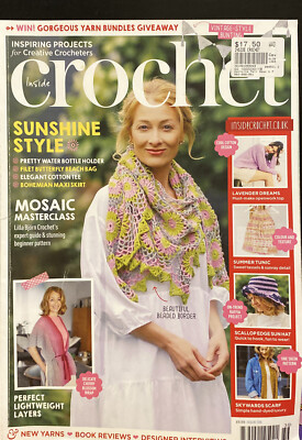 Inside Crochet Magazine Issue 136 : Sunshine Style The Drape Issue