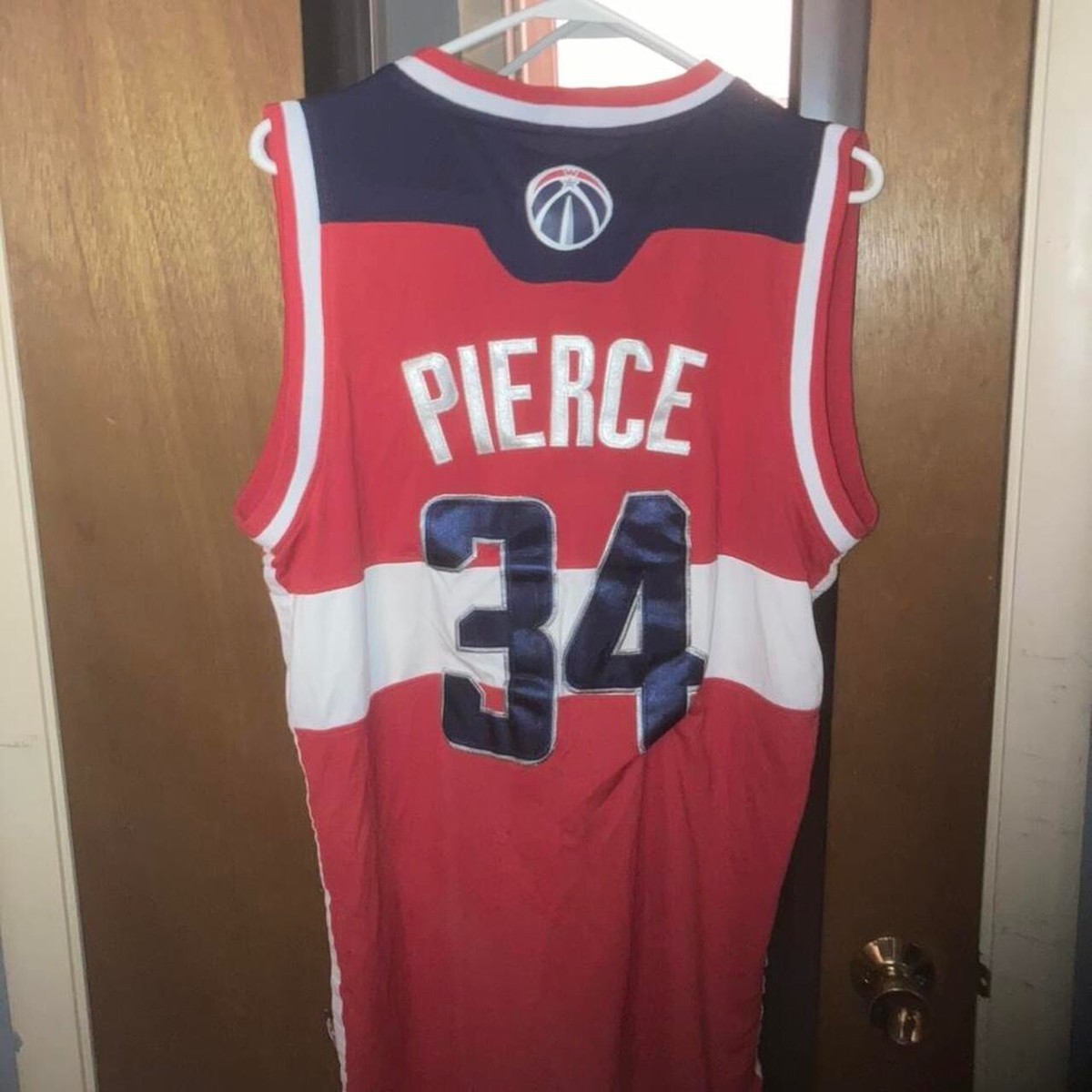 1402☆アディダス☆NBAゲームシャツ☆ラプターズ☆ユニフォーム☆ナンバリング Washington Wizards #34 Paul Pierce Adidas NBA Men's Jersey Size