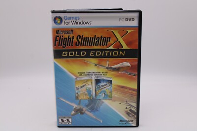 Microsoft Flight Simulator X Gold Edition PC Windows + Acceleration Expansion