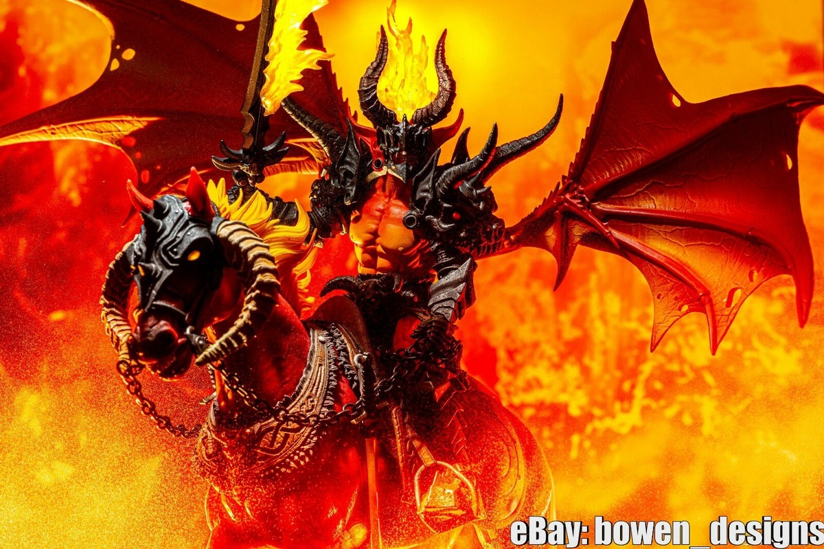Mythic Legions AETHON & ARETHYR Fire Demon Horse Action Mythic Legions AETHON & ARETHYR Fire Demon Horse Action