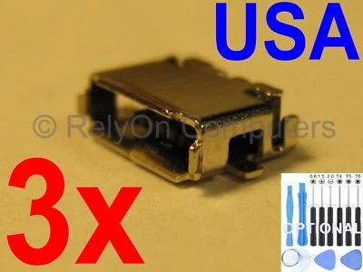 3x Lot New Micro USB Charging Port Sync Connector For Nokia Lumia 810 Phone USA