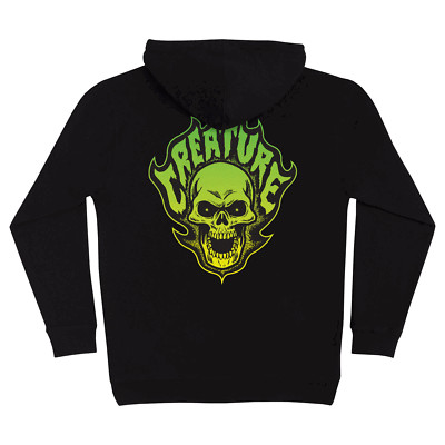 Creature Skateboards Hoody Bonehead Flame Pullover Black