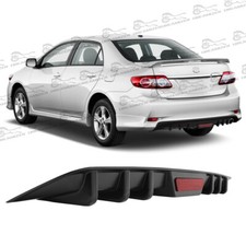 Lower Rear Diffuser 6-fins Bumper Lip Spoiler Wing Valance For Toyota Corolla