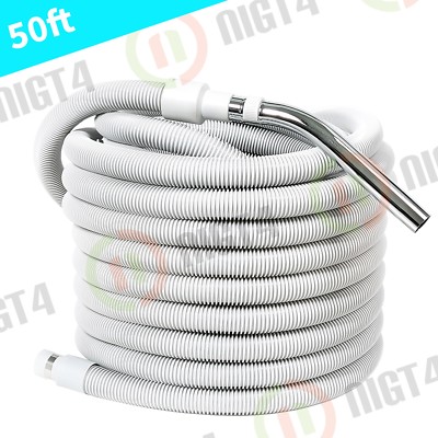Central VacVacuum 50'ft Crush-Proof Non-Electric Hose- Quality/High Performance!