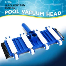 Swimming Pool Vacuum Head Cleaner Hose Inground Above Ground with Plastic Wheel