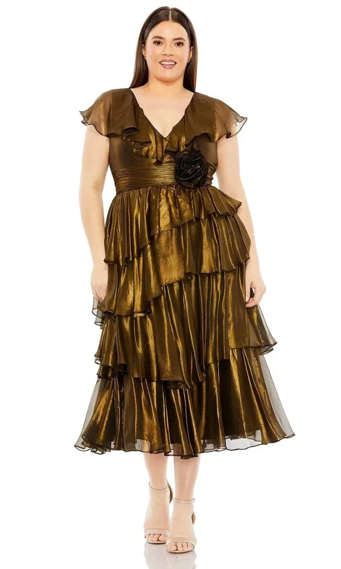 Gold Plus Size Dresses for Women for sale | eBay
