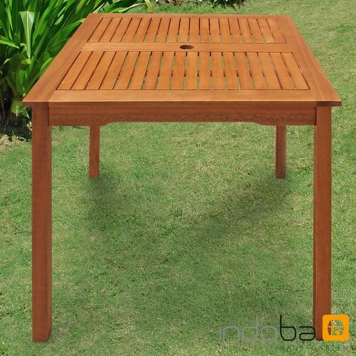 Gartentisch Terrassentisch Holztisch Esstisch Gartenmöbel Holz Tisch quadratisch - Bild 4 von 6