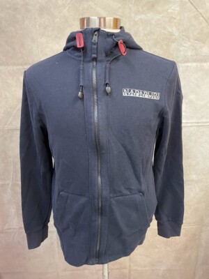 Napapijri Men's Dark Blue Full Zip Hoodie Long Sleeve