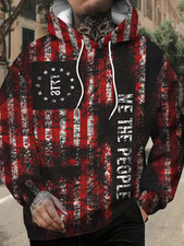 American Flag 3D Hoodie All Over Print - Adults  Youth