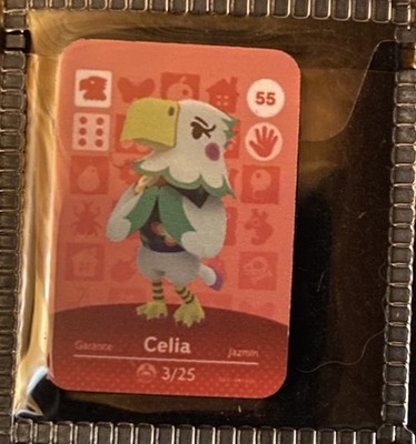 Animal Crossing New Horizons Amiibo Celia/Lora Mini NFC Card