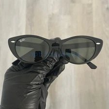 New Ray-Ban NINA Cat Eye Sunglasses RB 4314-N 601/31 Black Frames G-15 Lens 54mm