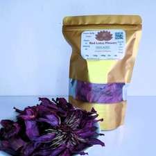 Dried Red Lotus Nymphaea Rubra 100 Hand Picked Ceylon Natural Organic Herb Tea